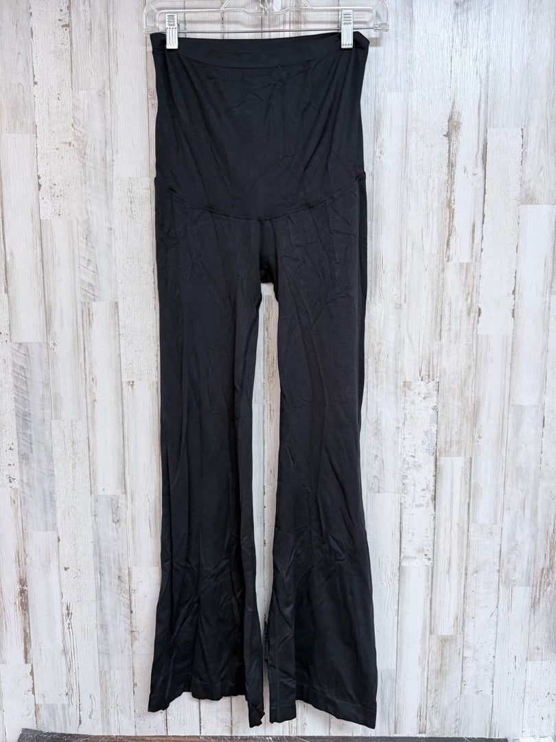 BLACK TIME & TRU MATERNITY FLARE PANTS, LADIES M