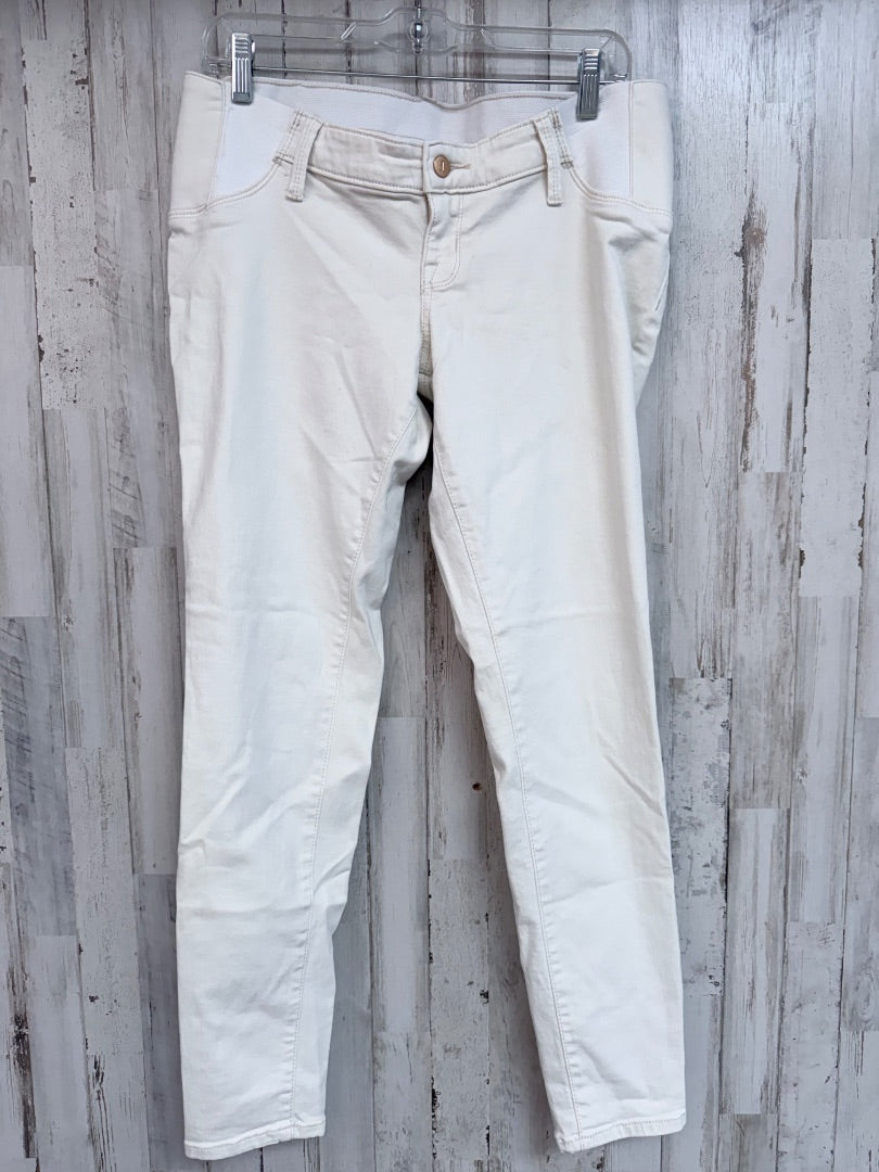 WHITE ISABEL SZ6 MATERNITY PANT, LADIES M