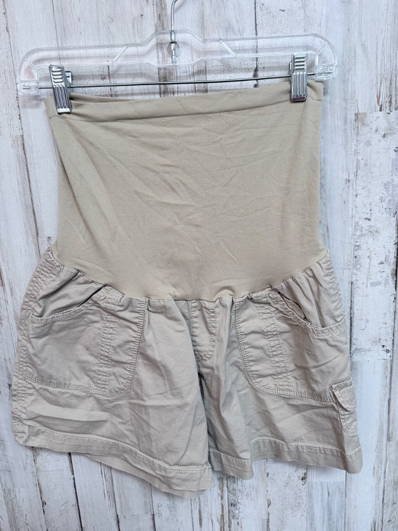 KHAKI MOTHERHOOD MATERNITY SHORTS, LADIES M