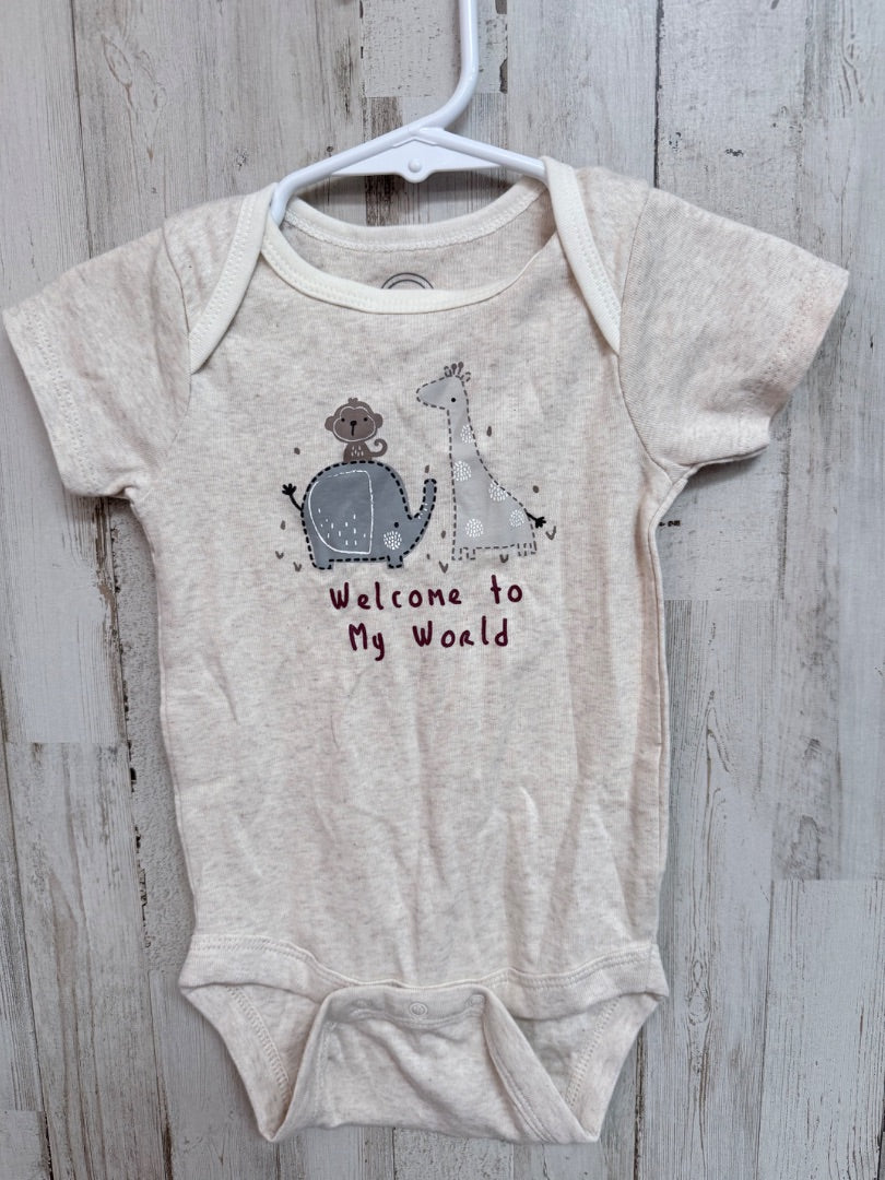 BEIGE WONDER NATION MY WORLD ONESIE, BOYS 18M