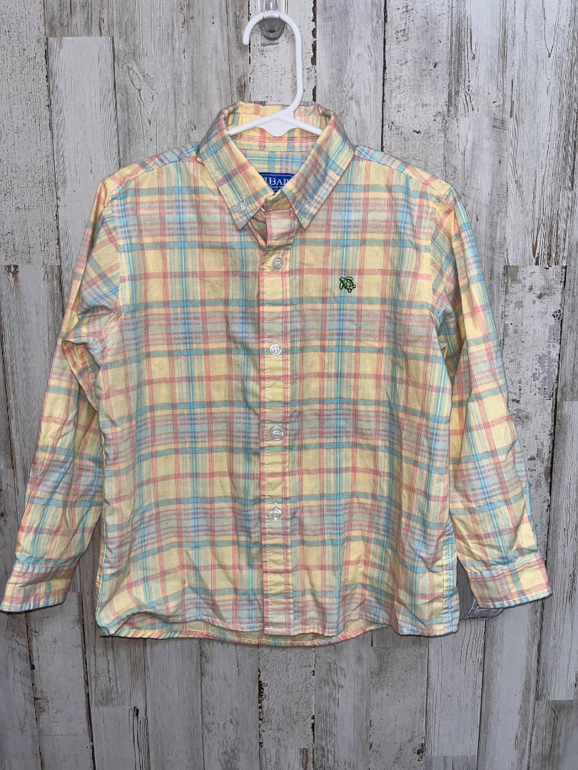 YELLOW J BAILEY PLAID BUTTON UP, BOY 3T