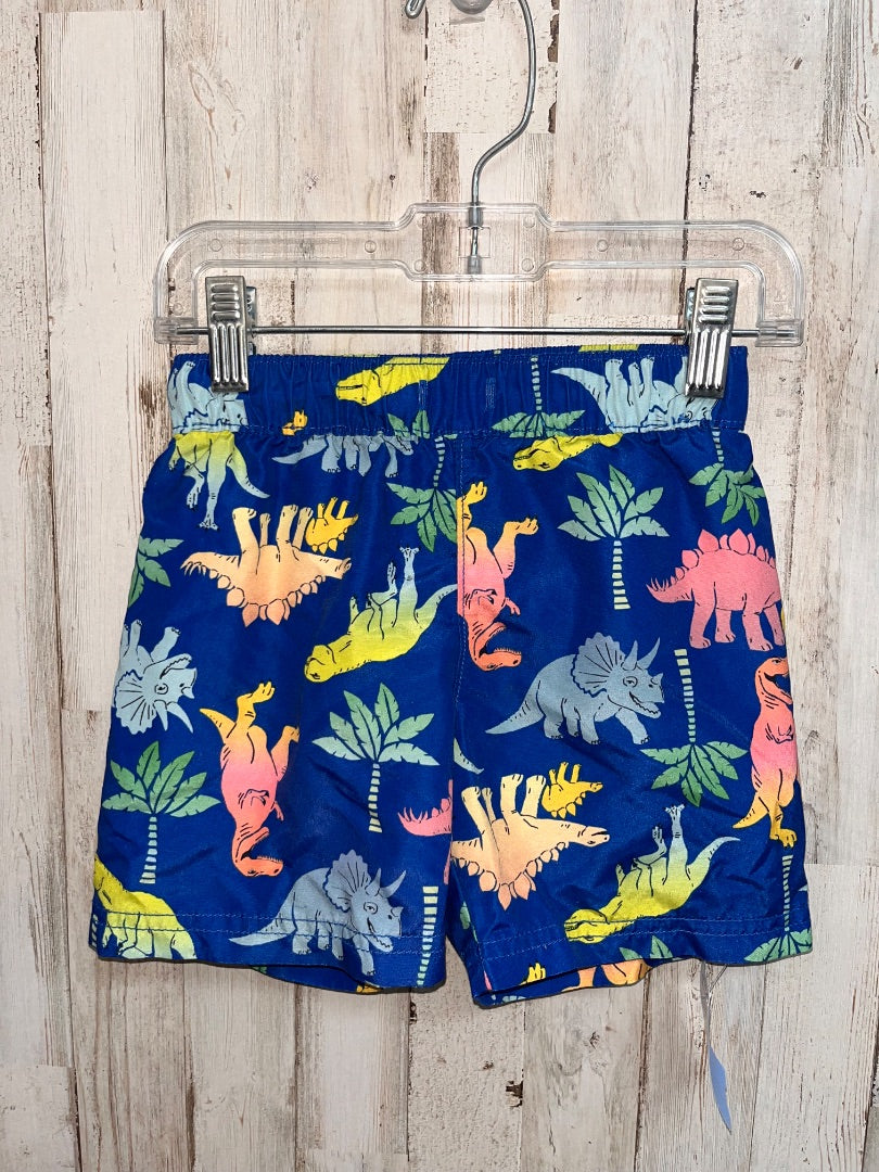 BLUE OLD NAVY DINO SWIM SHORTS, BOY 3T