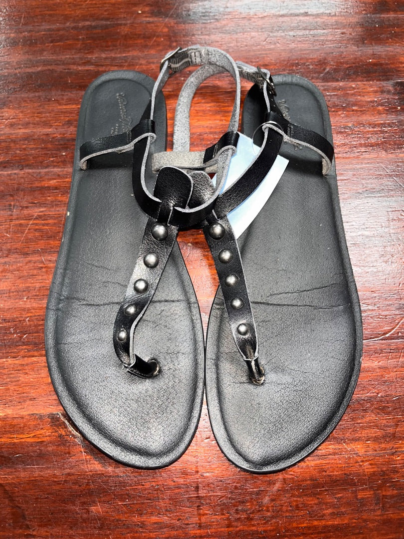 Black Universal thread sandals, Shoes A9