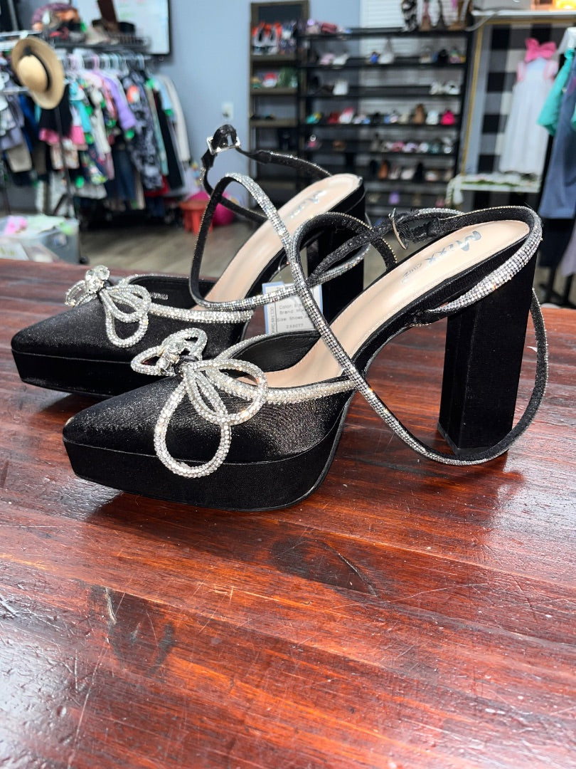 Black Mixx Diamond wedge heels, Shoes A8