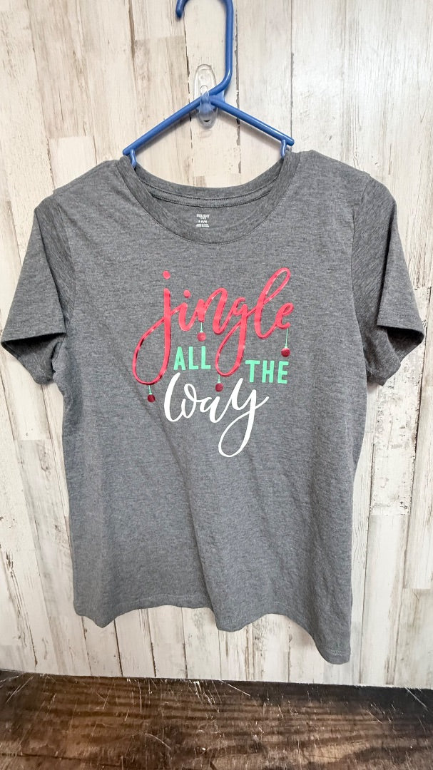 GREY HOLIDAY TIME JINGLE TEE, LADIES S
