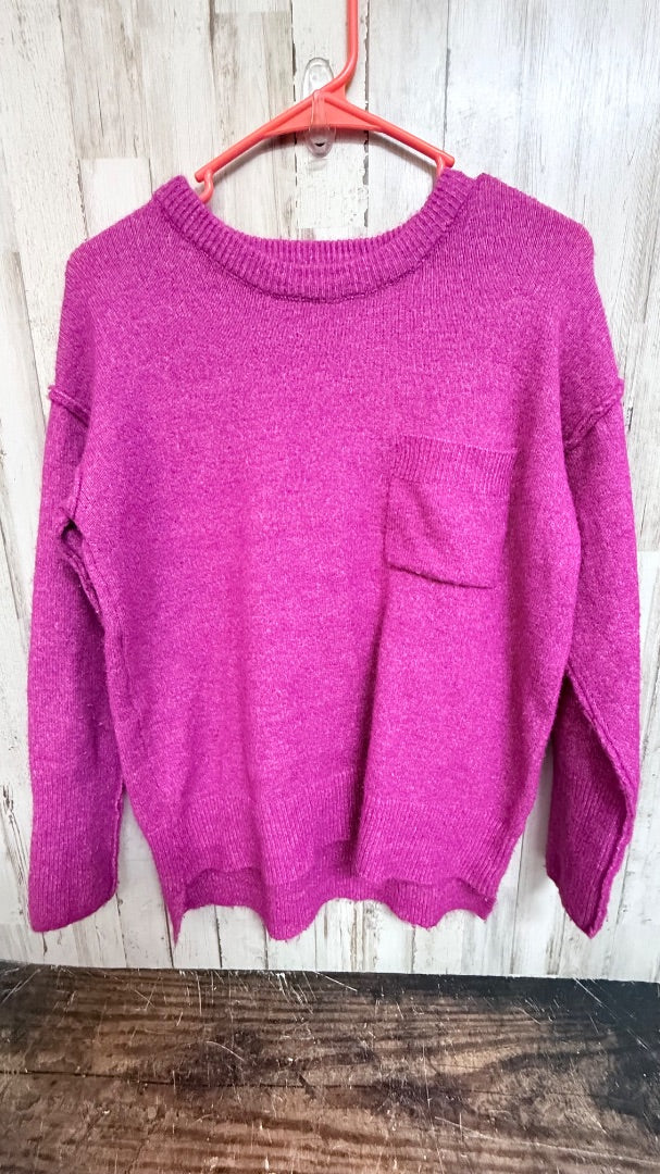 PINK ZENANA POCKET SWEATER, LADIES S/M