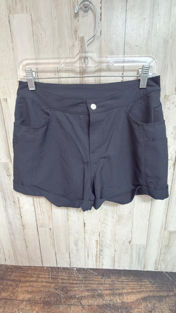 BLACK ZYIA ATHLETIC CUFF SHORTS, LADIES S