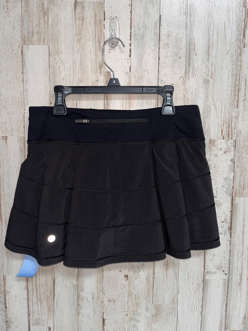 BLACK LULULEMON SZ 4 SKORT, LADIES S