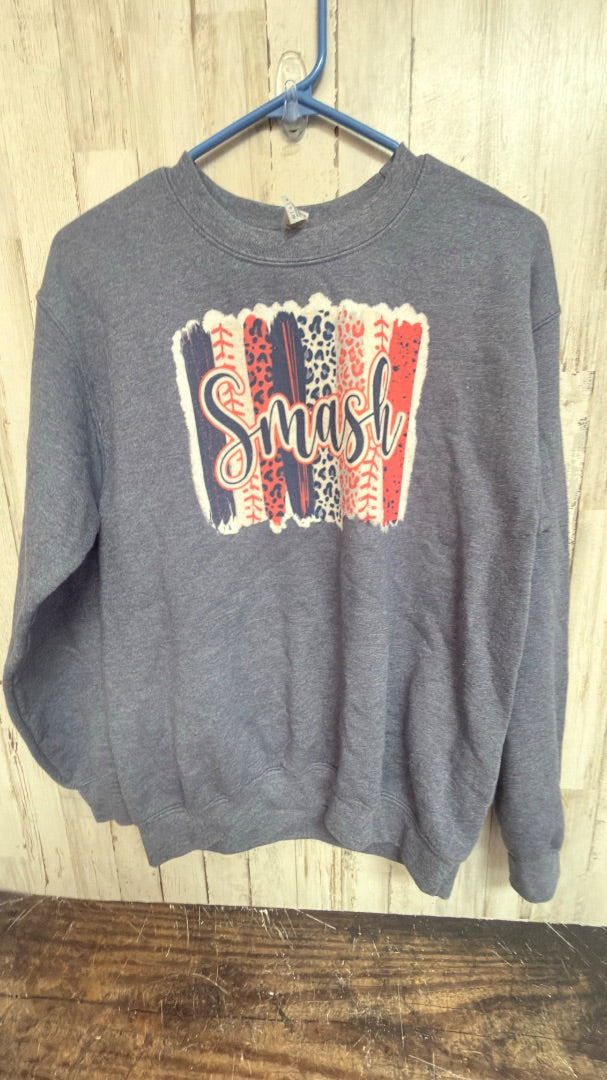 NAVY GILDAN SMASH SWEATSHIRT, LADIES S