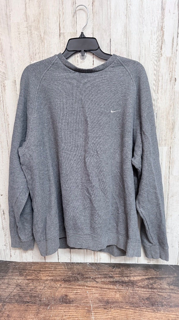 GREY NIKE LOGO SWEATSHIRT, LADIES XL