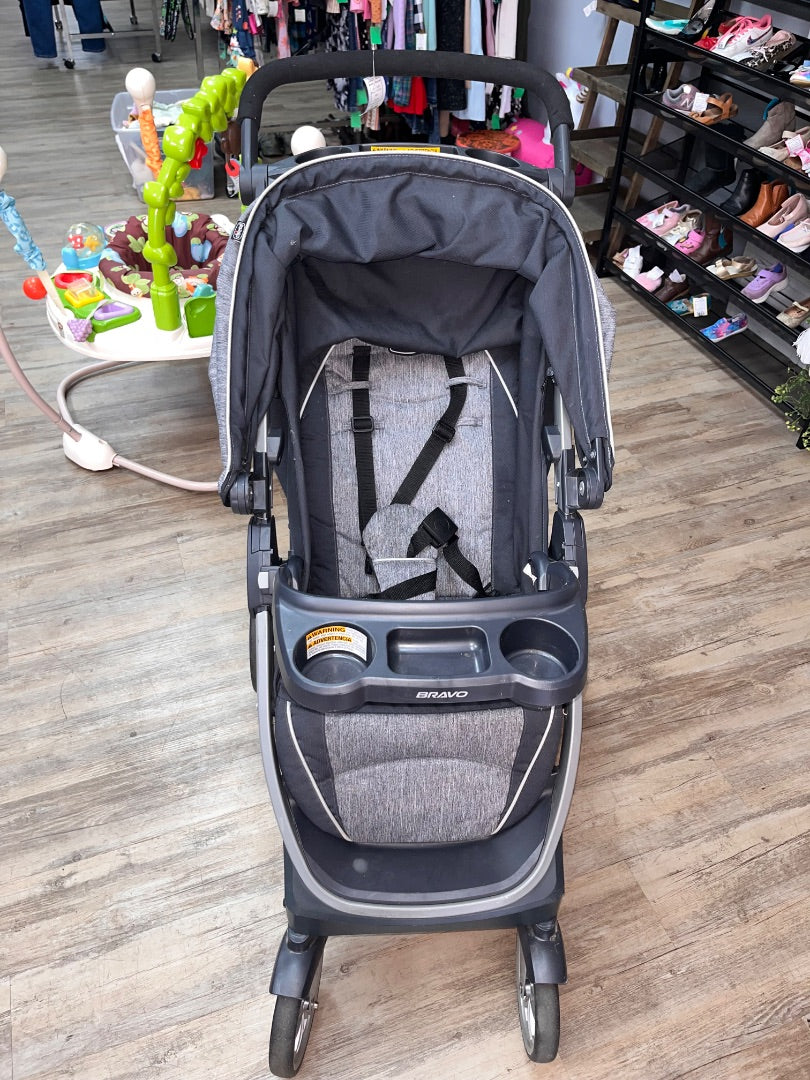 GREY CHICCO BRAVO STROLLER