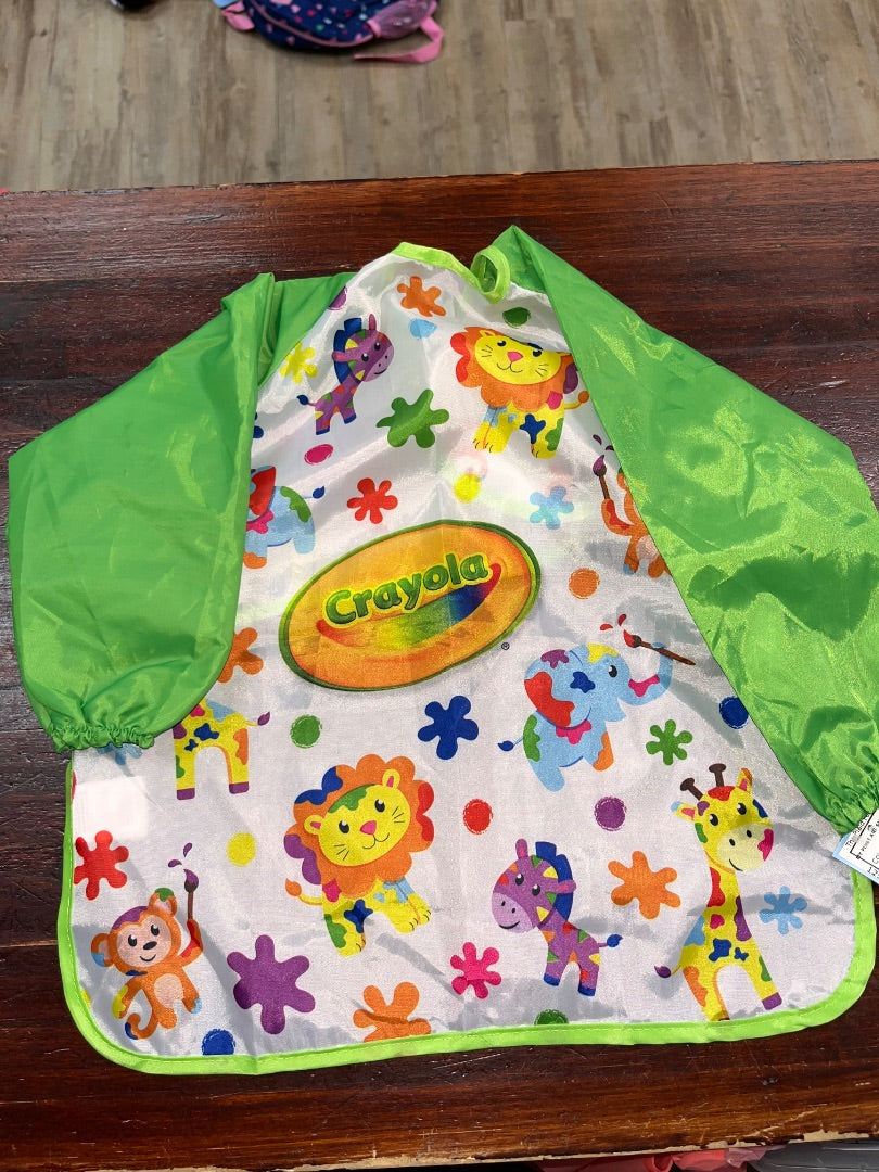 GREEN CRAYOLA MY FIRST ART SMOCK, TODDLER