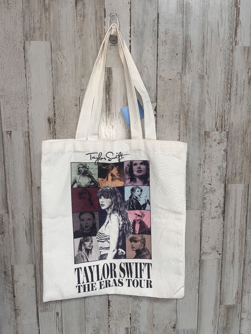 WHITE TAYLOR SWIFT TOTE