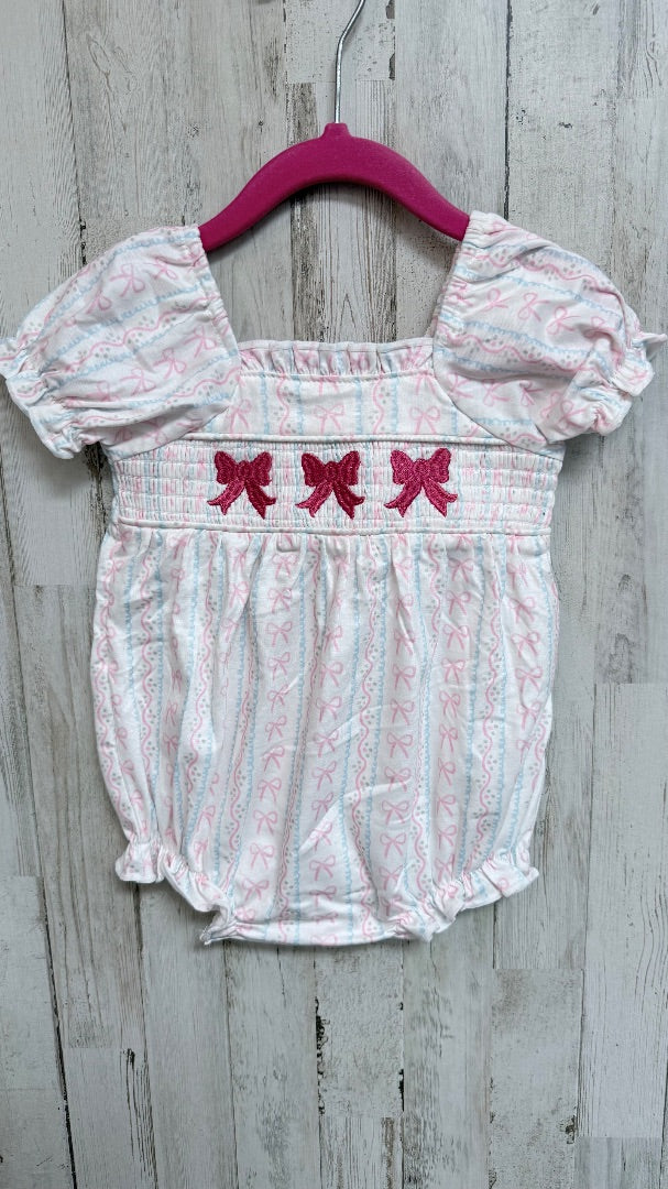 WHITE ABBY & EVIE NWT BOW BUBBLE, GIRLS 9M