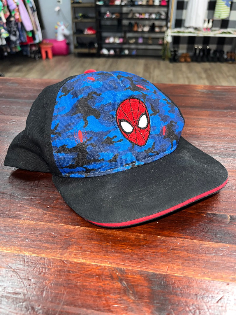BLACK/BLUE MARVEL SPIDER MAN CAP, TODDLER