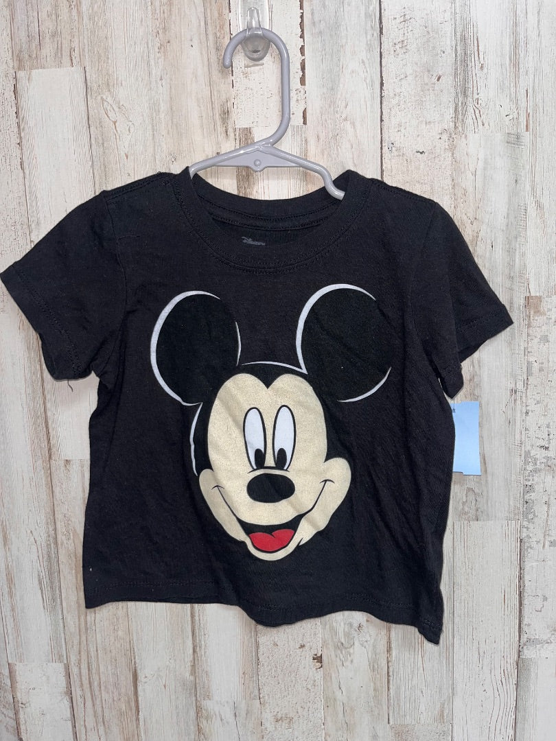 BLACK DISNEY MICKEY TEE, BOY 2T