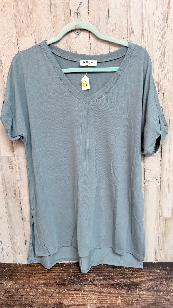 BLUE ZENANA VNECK TUNIC, LADIES L