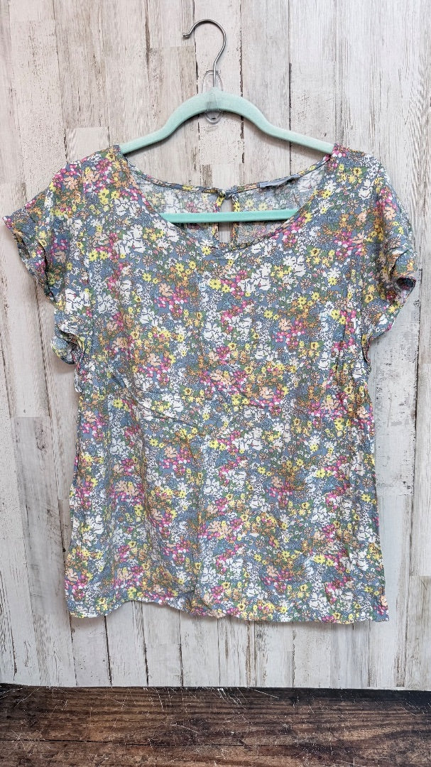 BLUE EMERSON ROSE FLORAL TOP, LADIES L