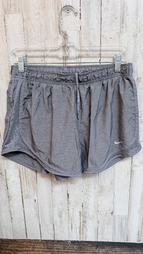 GREY NIKE ATHLETIC SHORTS, LADIES L
