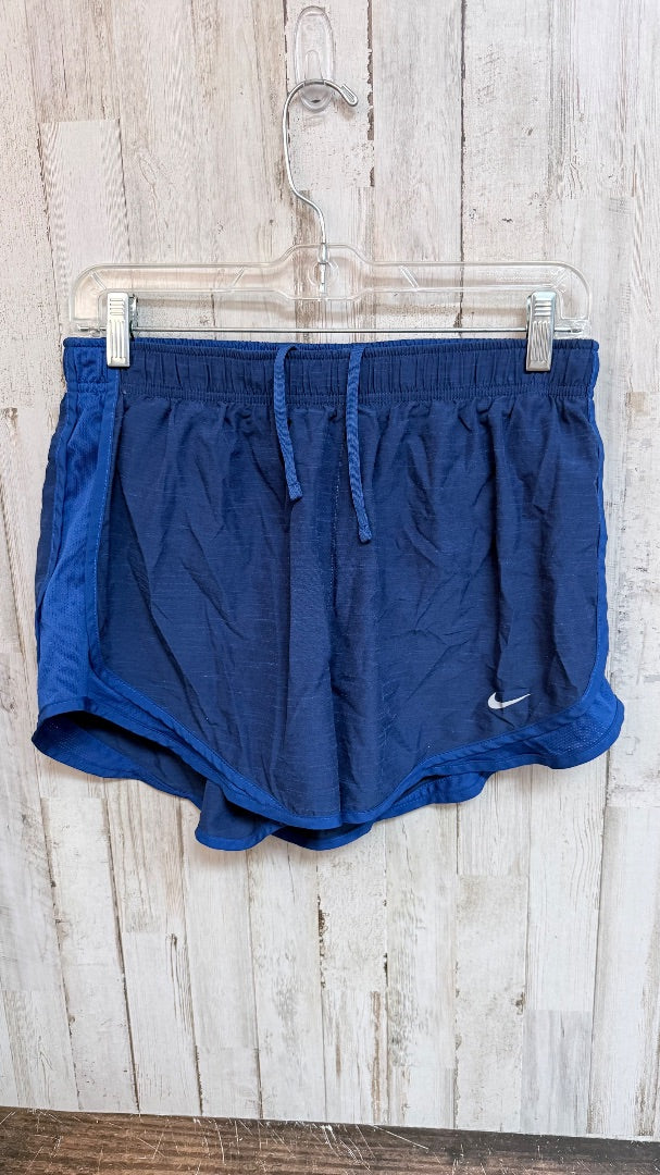 BLUE NIKE ATHLETIC SHORTS, LADIES L