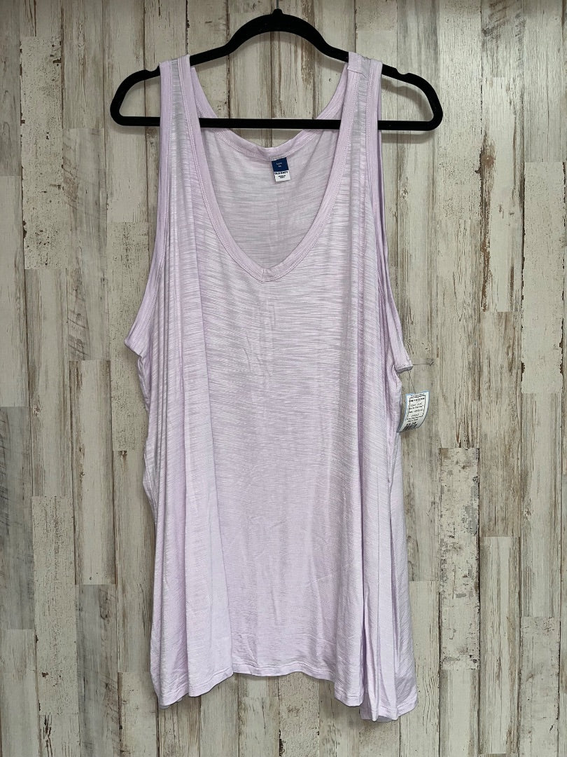 LILAC OLD NAVY LUXE V NECK TANK, LADIES 4X