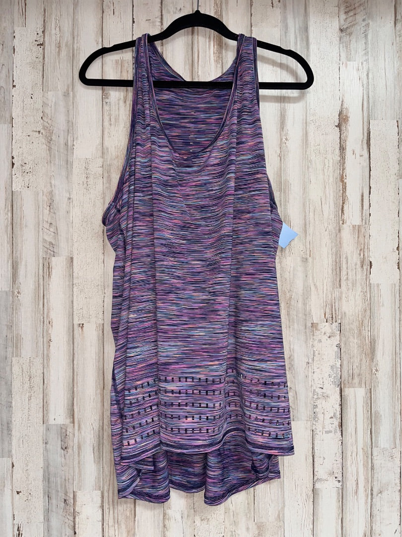 PURPLE LIVI STRIPE DRY FIT TANK 26/28, LADIES 4X