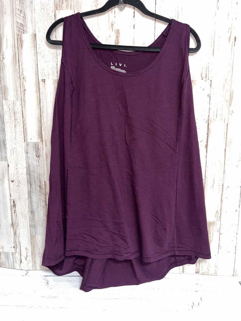 PLUM LIVI 26/28 TANK, LADIES 4X