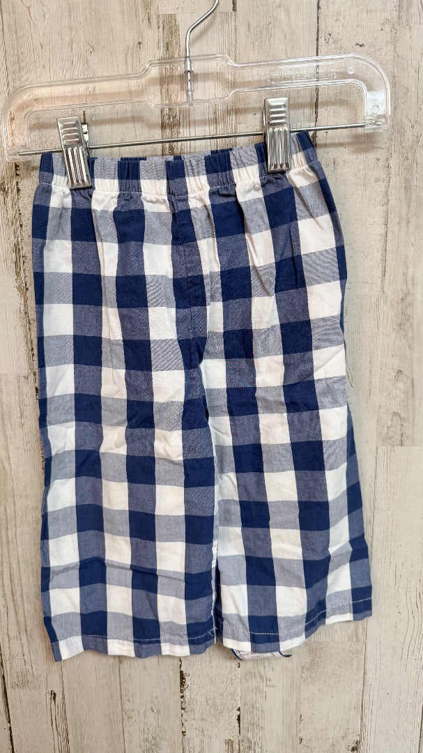 BLUE BOUTIQUE PLAID PULL ON PANTS, BOY 18M