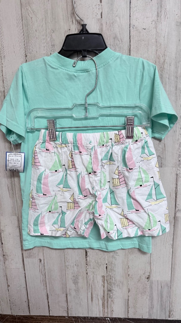TEAL MR BOUTIQUE FRENCH KNOT SAILBOAT 2PC, BOY 5T