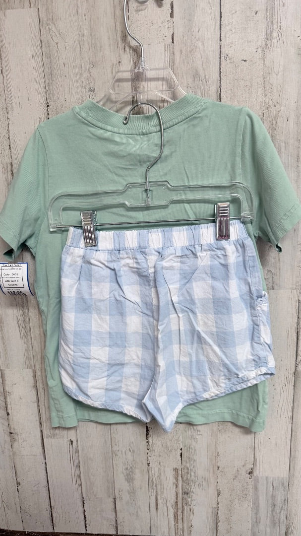 SAGE LITTLE BLUEBIRD SMOCKS FRENCH KNOT "M" POCKET 2PC, BOY 6