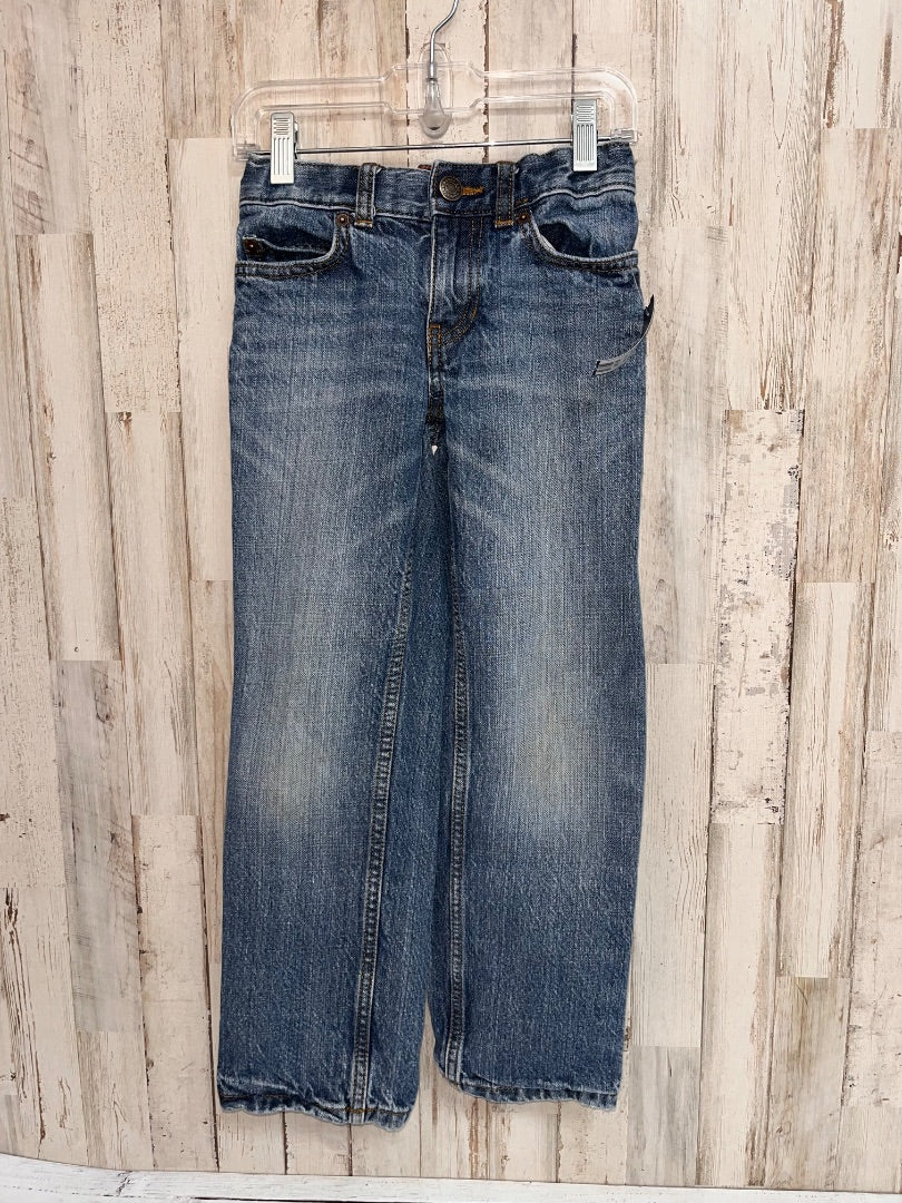 DENIM LANDS END CLASSIC STRAIGHT JEANS, BOY 6