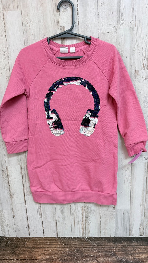 CORAL GAP SEQUIN HEADPHONE TUNIC, GIRLS 4/5