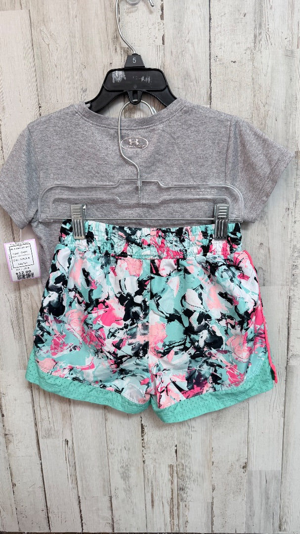 GREY UNDER ARMOUR LIKE A GIRL 2PC SET, GIRLS 6