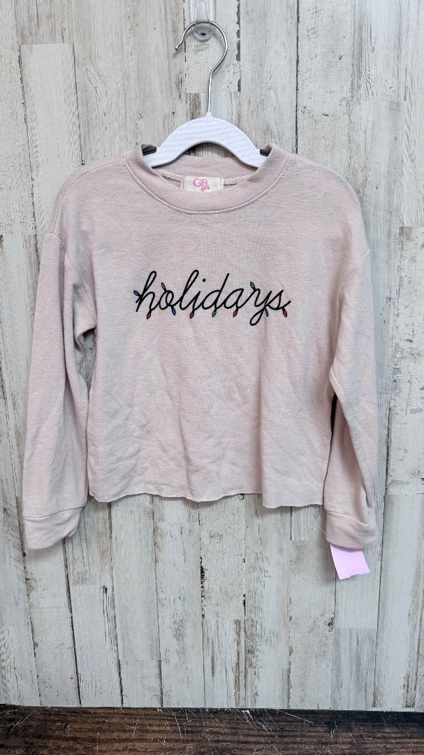 BEIGE GB GIRLS HOLIDAY BOXY TOP, GIRLS 6X