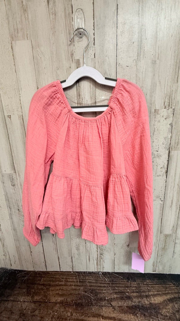 CORAL WONDER NATION TIER BABYDOLL TOP, GIRLS 7/8