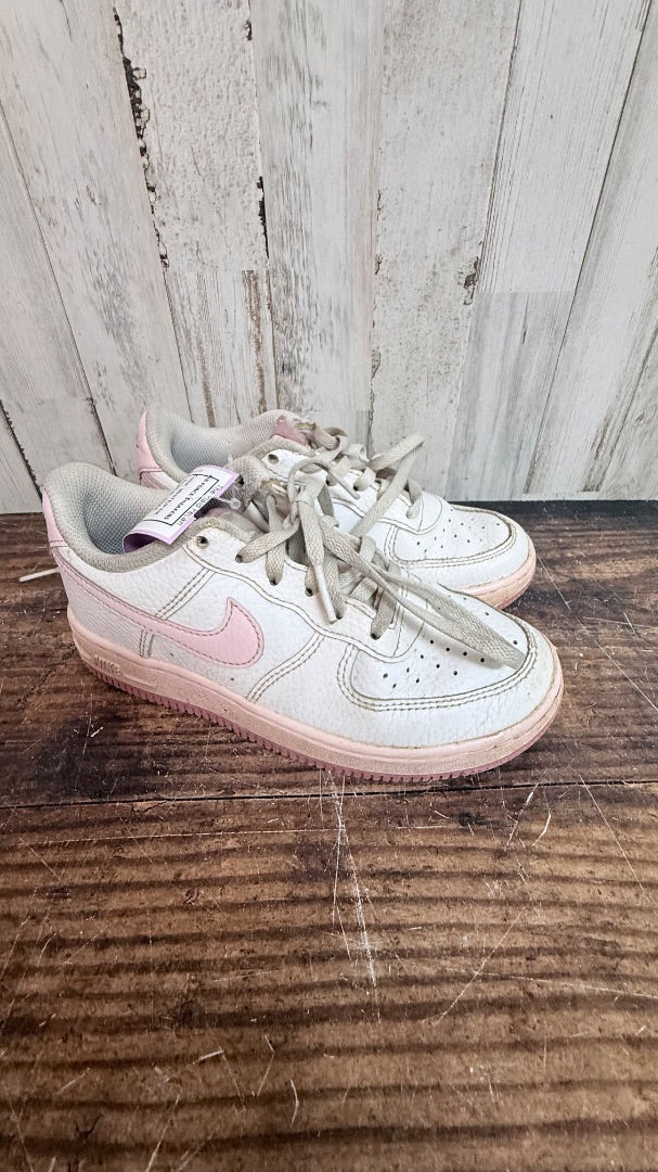 WHITE/PINK NIKE AIR FORCE SNEAKERS, SHOES 13