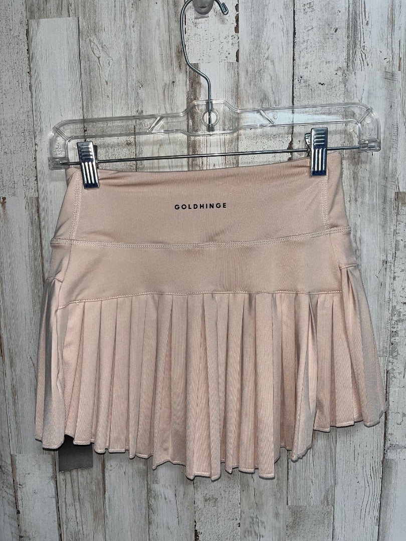TAN GOLDHINGE PLEATED SKORT, LADIES XS