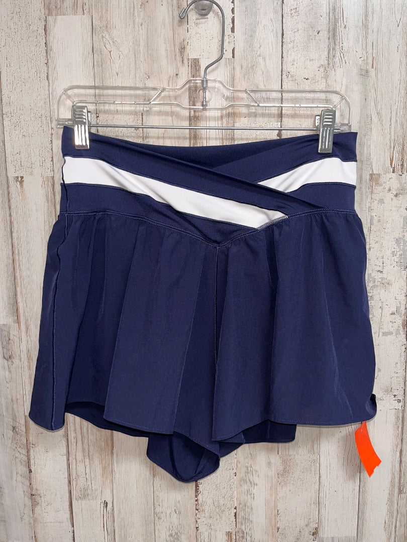 NAVY OFFLINE BY AERIE DRY FIT FLUTTER SHORTS, LADIES M