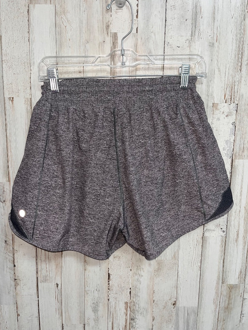 HEATHER GREY LULULEMON 10 TALL DRY FIT SHORTS, LADIES L