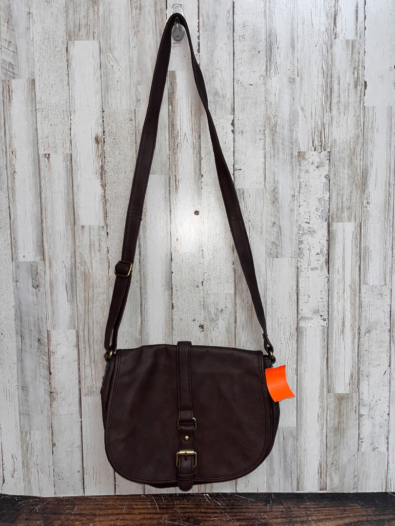 DARK BROWN MERONA CHOCOLATE MESSENGER BAG, PURSE