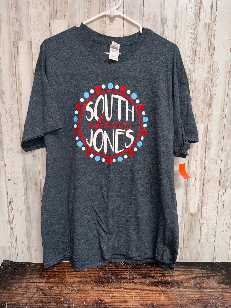 GREY GILDAN SOUTH JONES CHEER TEE, LADIES XL