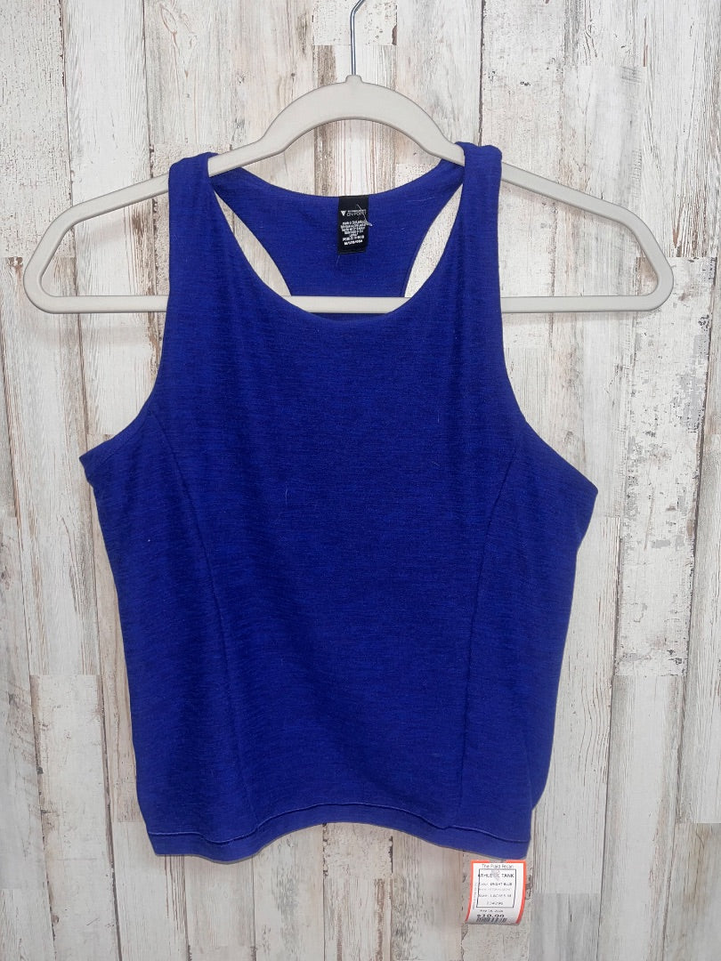 BRIGHT BLUE VICTORIAS SECRET ATHLETIC TANK, LADIES M