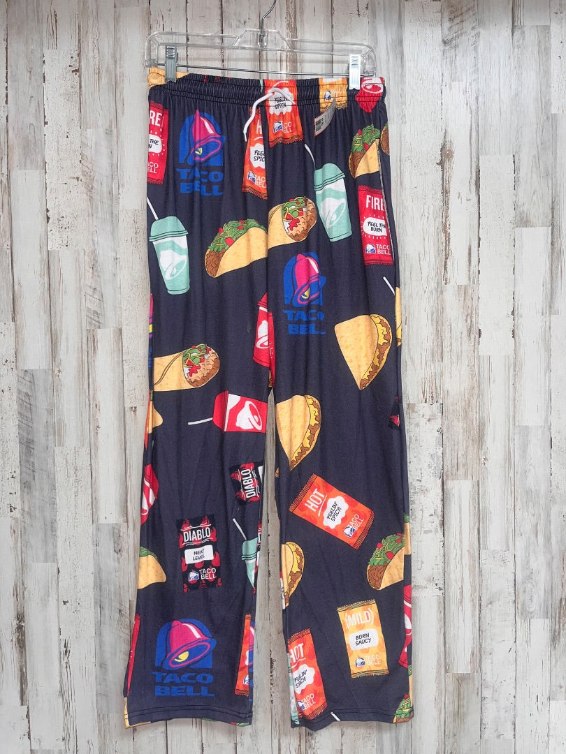 GREY TACO BELL PJ PANTS, LADIES L