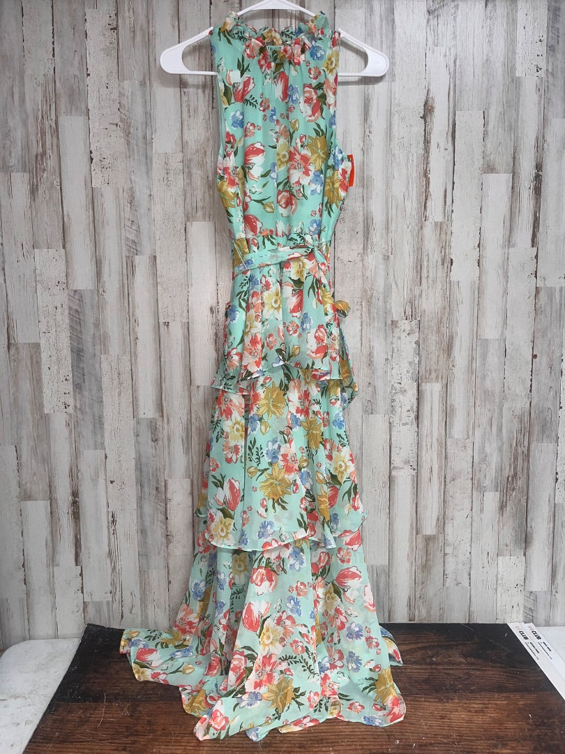MINT GB GIRLS FLORAL TIER MAXI, GIRL 16