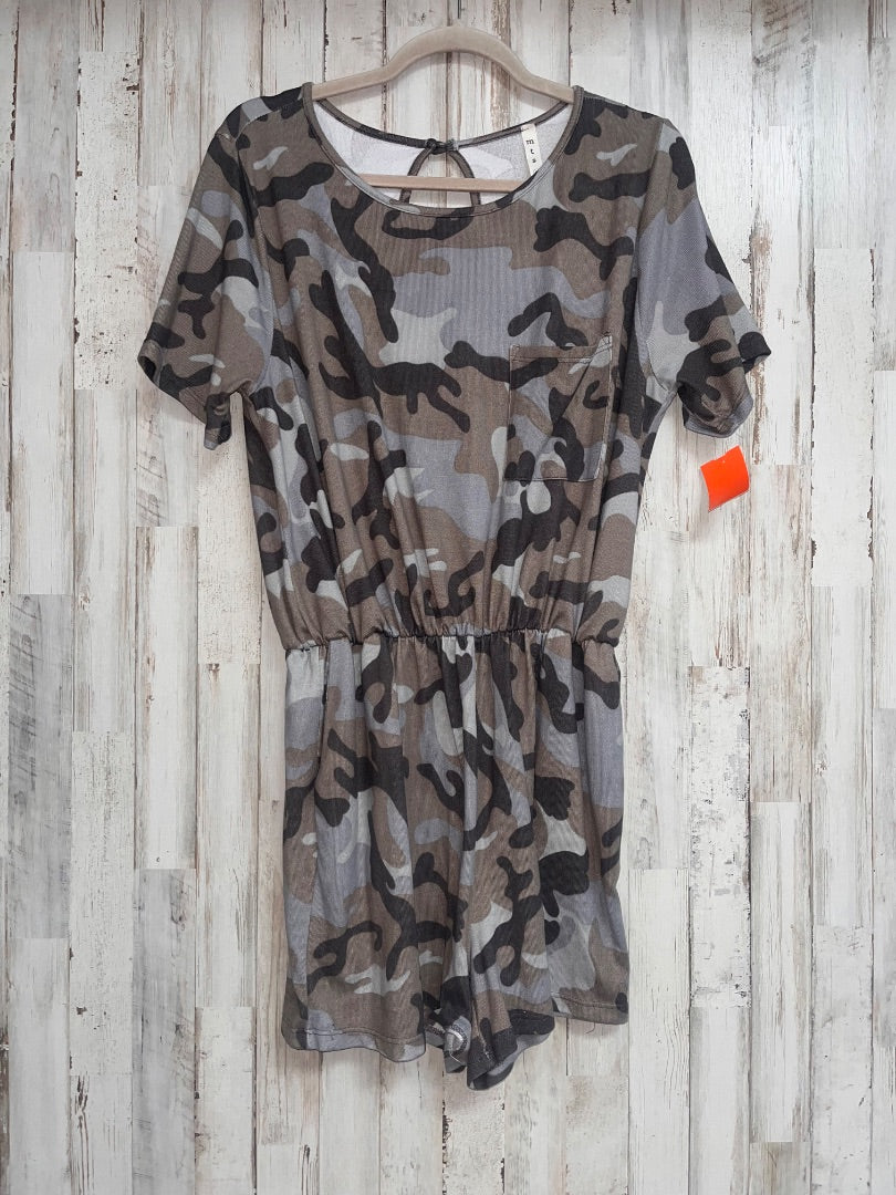 GREY MTS SOFT CAMO ROMPER, LADIES M