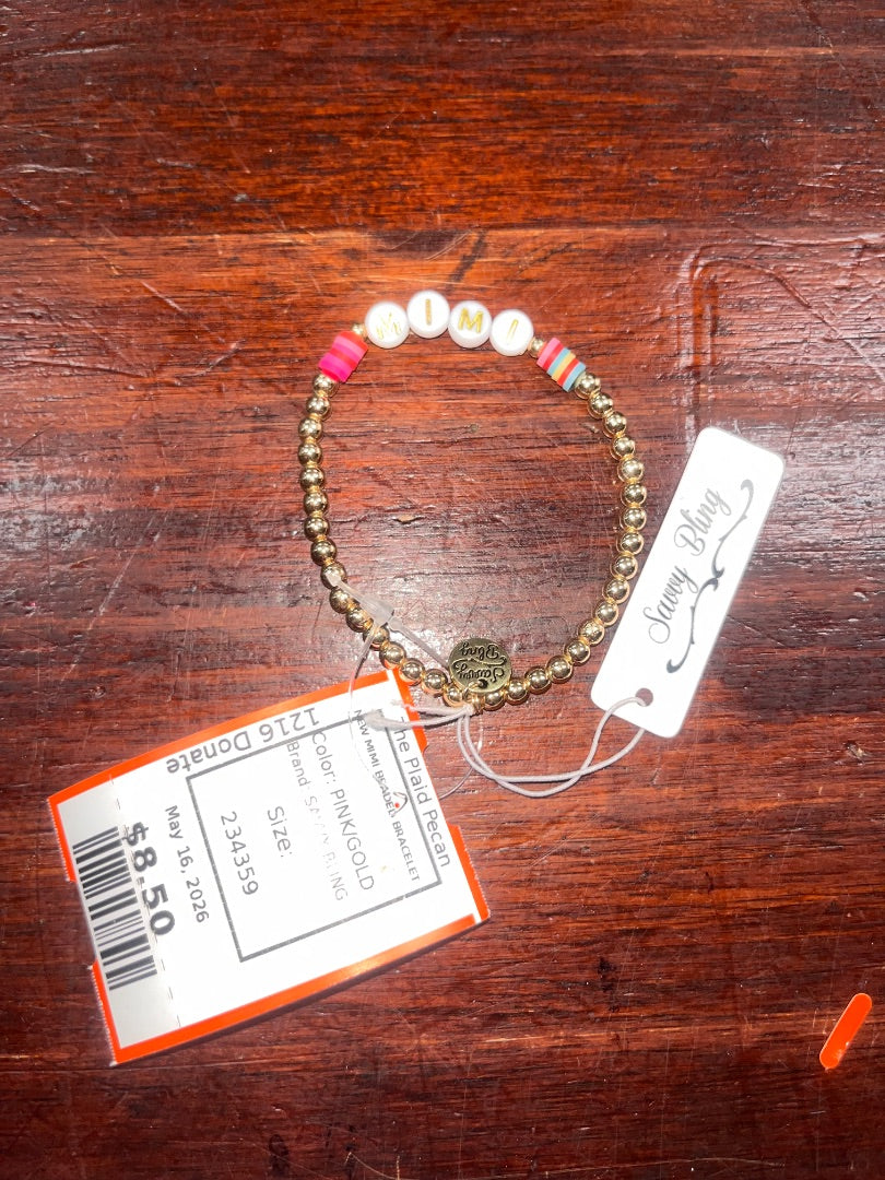 PINK/GOLD NEW MIMI BEADED BRACELET
