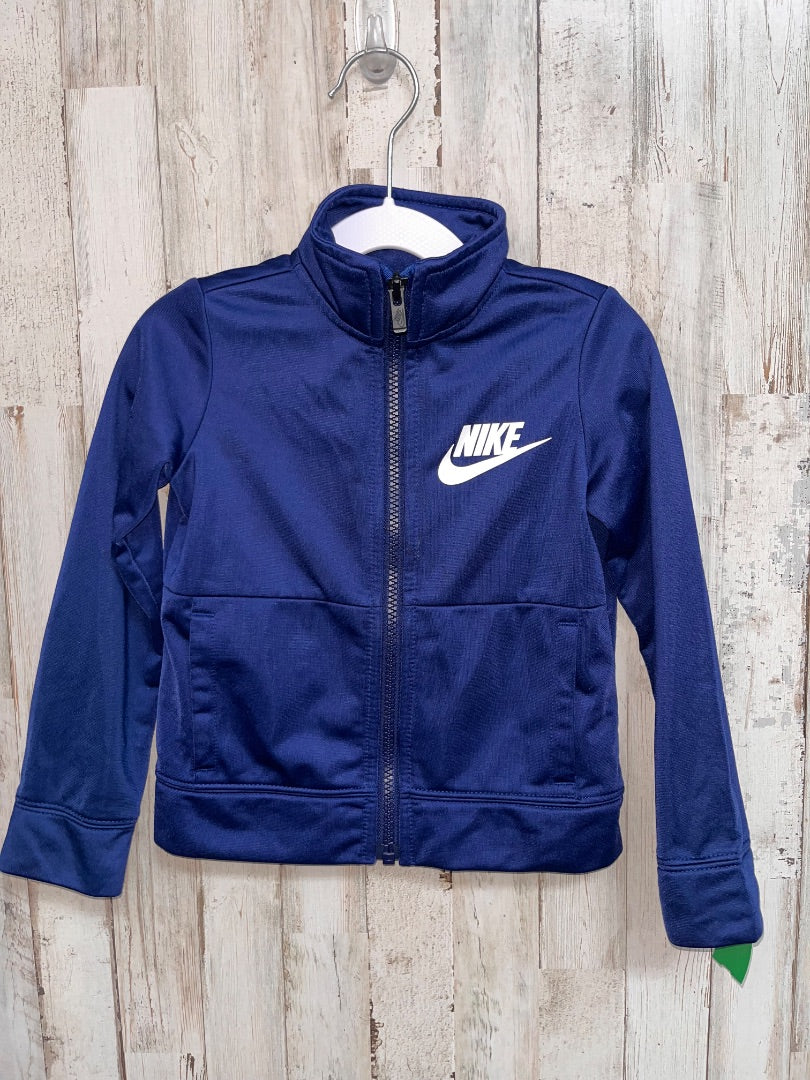 NAVY NIKE ZIP DRY FIT JACKET, BOY 3T