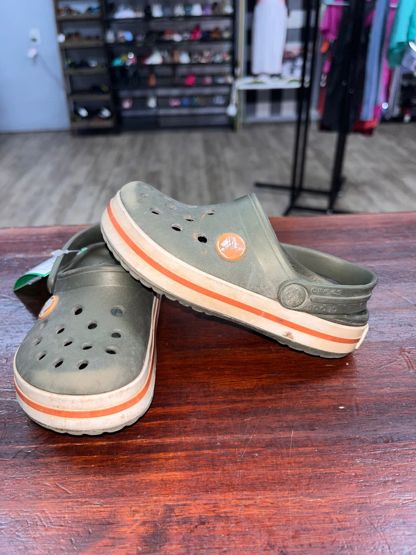 OLIVE CROCS RUBBER SHOES, SHOES 8