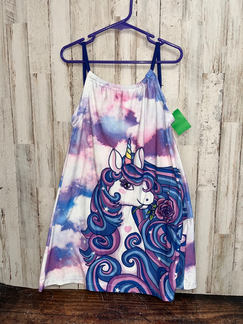 PURPLE SUNSHINE SWAG UNICORN NIGHT GOWN, GIRL 8