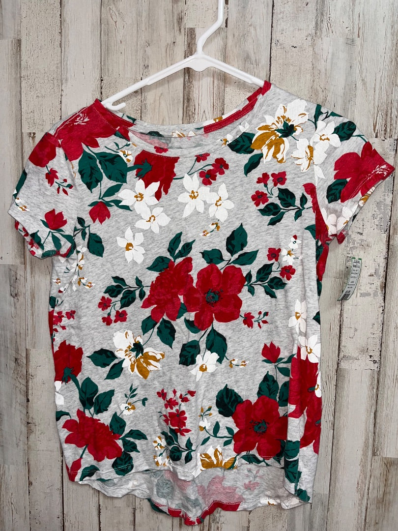 GREY OLD NAVY FLORAL TEE, GIRL 14